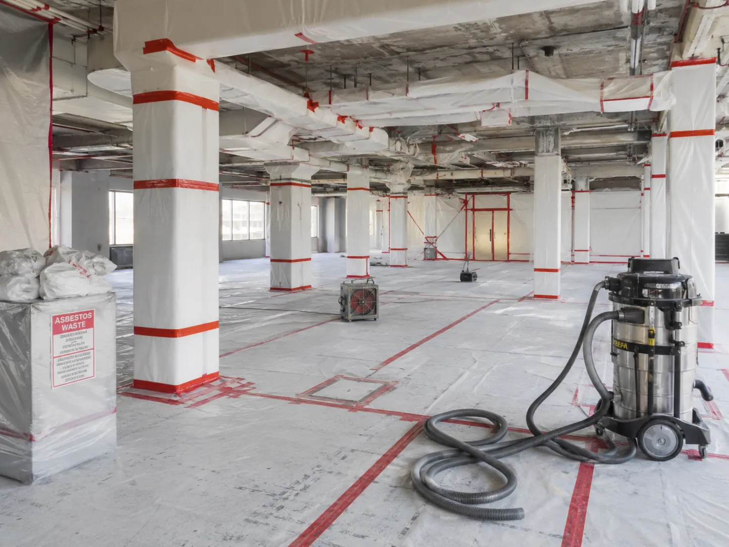 Completed Asbestos Abatement installation by Harrowgate Group