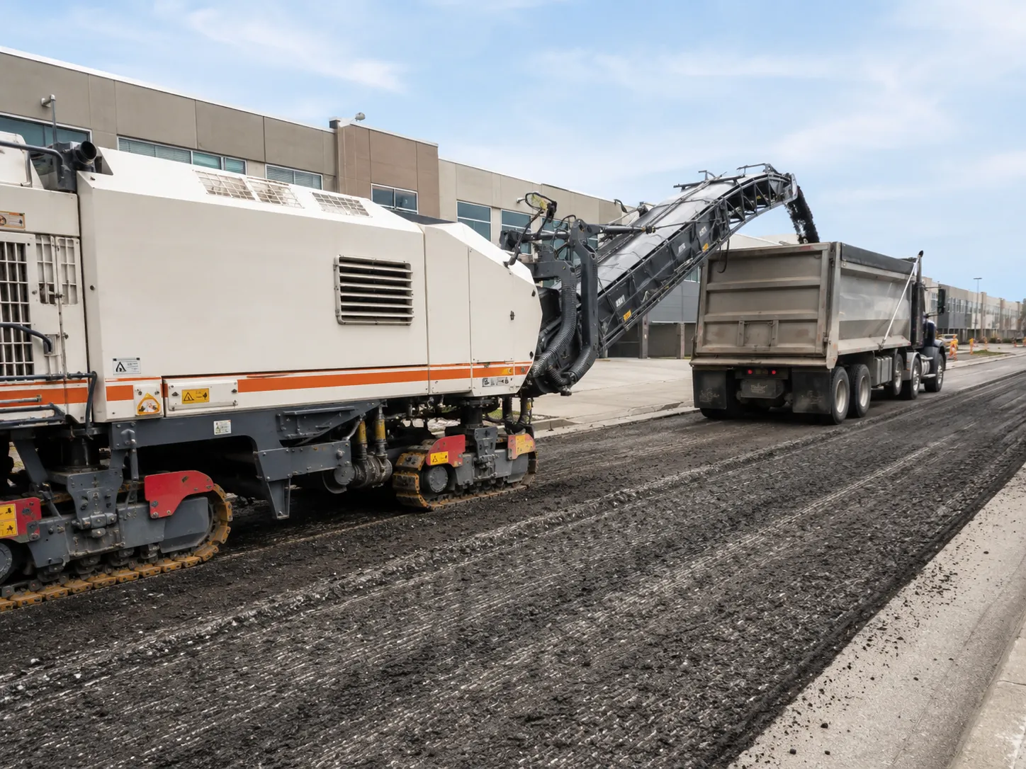 Completed Asphalt Milling installation in Markham by Harrowgate Group