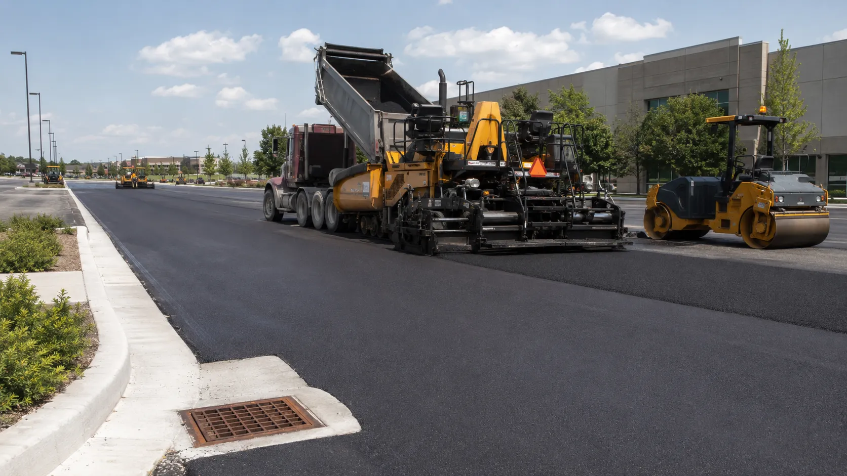 Asphalt Paving Contractor in Markham, Ontario, self-performed and completed by Harrowgate Group