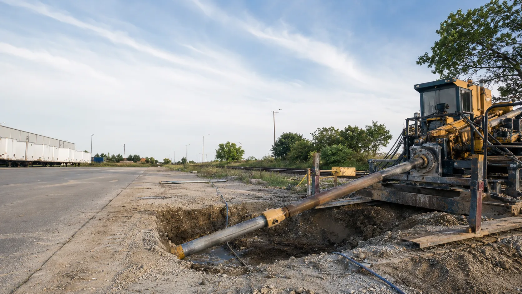 Auger Boring and Pipe Ramming in St. Catharines, Ontario, self-performed and completed by Harrowgate Group