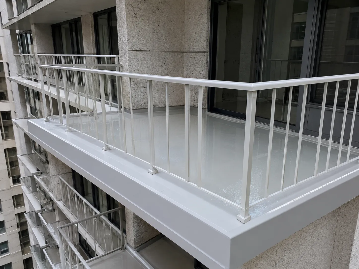 Completed Balcony Restoration installation in Barrie by Harrowgate Group