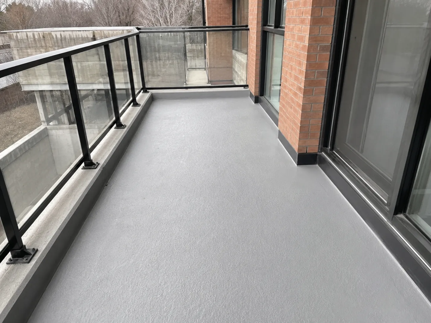 Completed Balcony Restoration installation by Harrowgate Group