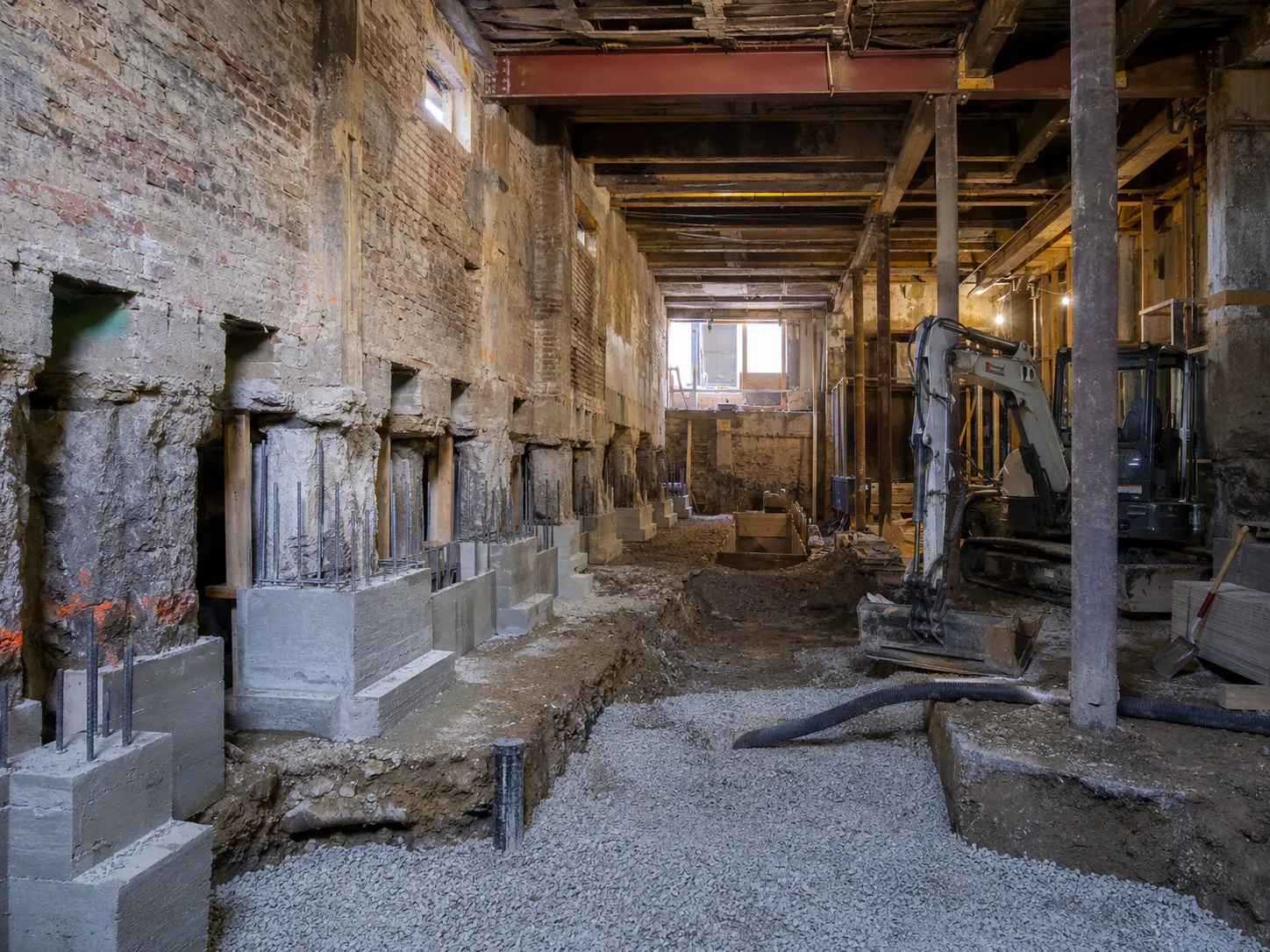 Basement Lowering and Underpinning across Aurora property by Harrowgate Group