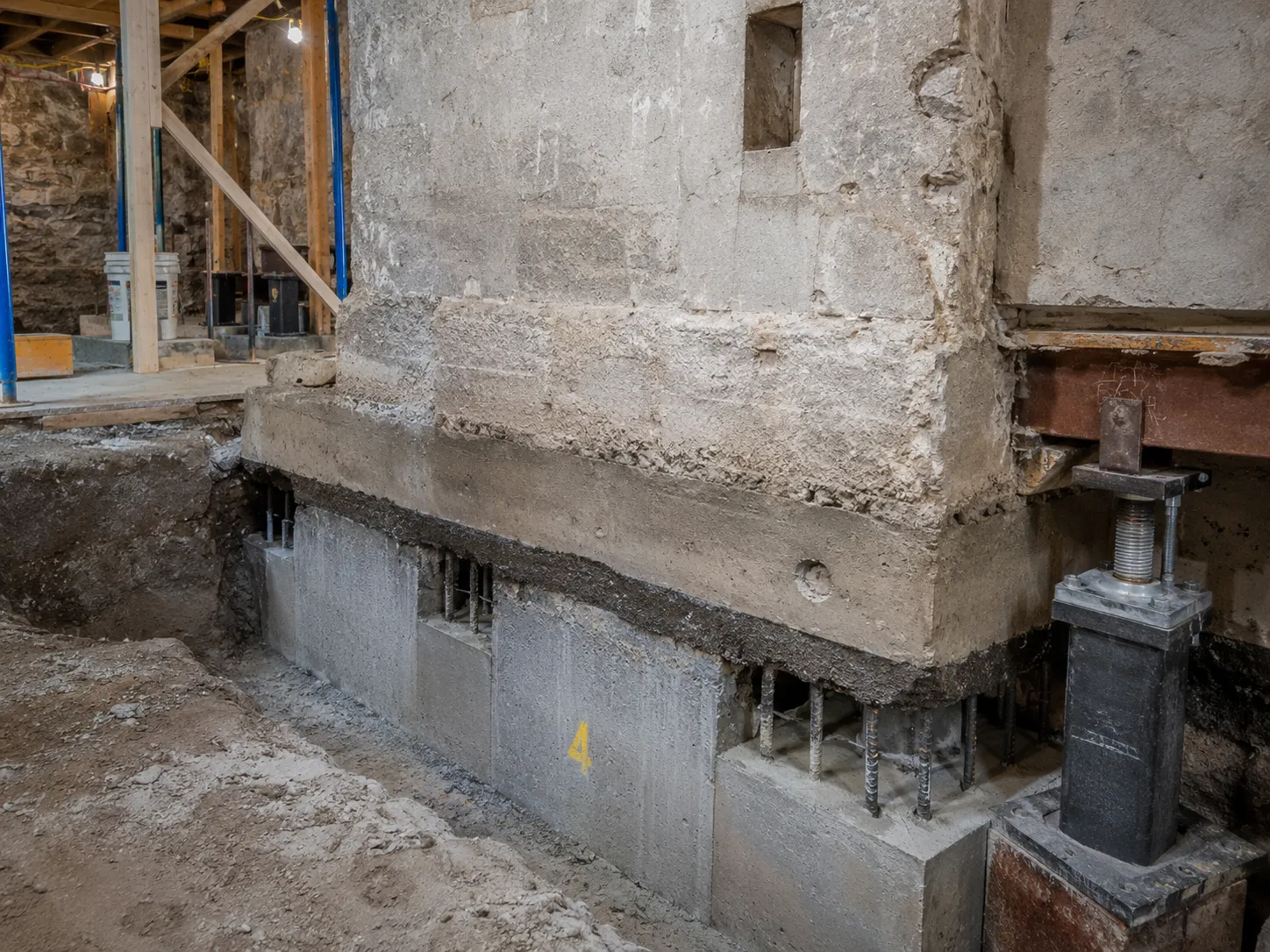 Basement Lowering and Underpinning in Aurora being built and completed on site by Harrowgate Group