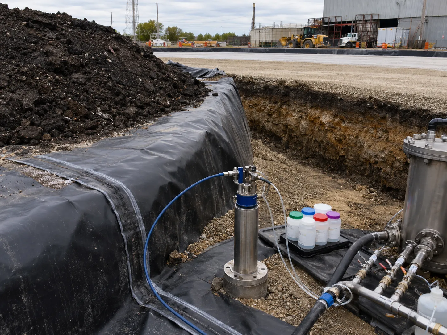 Brownfield Remediation being built and completed on site by Harrowgate Group