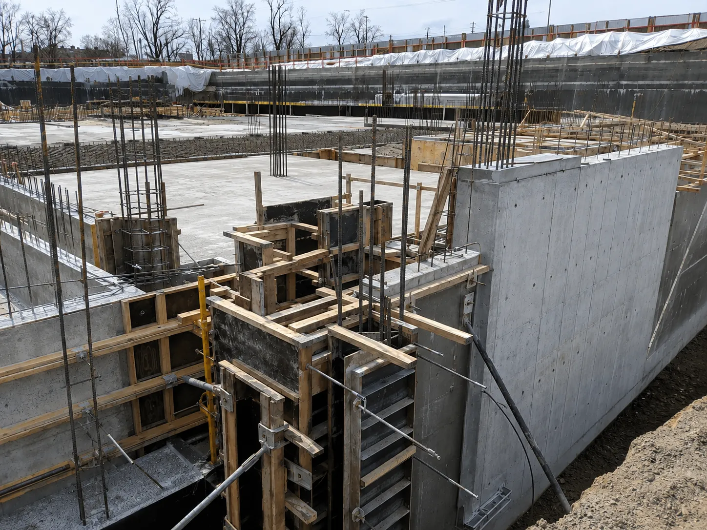 Completed Cast In Place Concrete And Formwork installation in Bradford by Harrowgate Group
