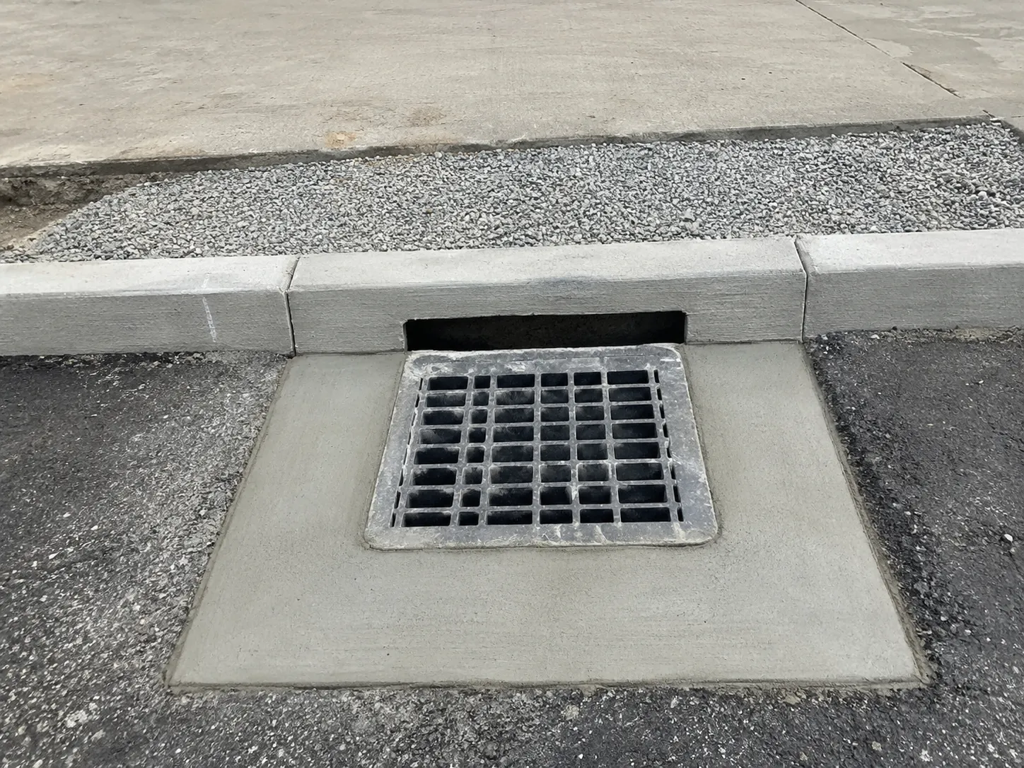 Completed Catch Basin Repair and Replacement installation in Aurora by Harrowgate Group