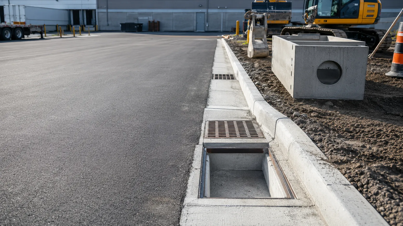 Catch Basin Repair and Replacement in Aurora, Ontario, self-performed and completed by Harrowgate Group