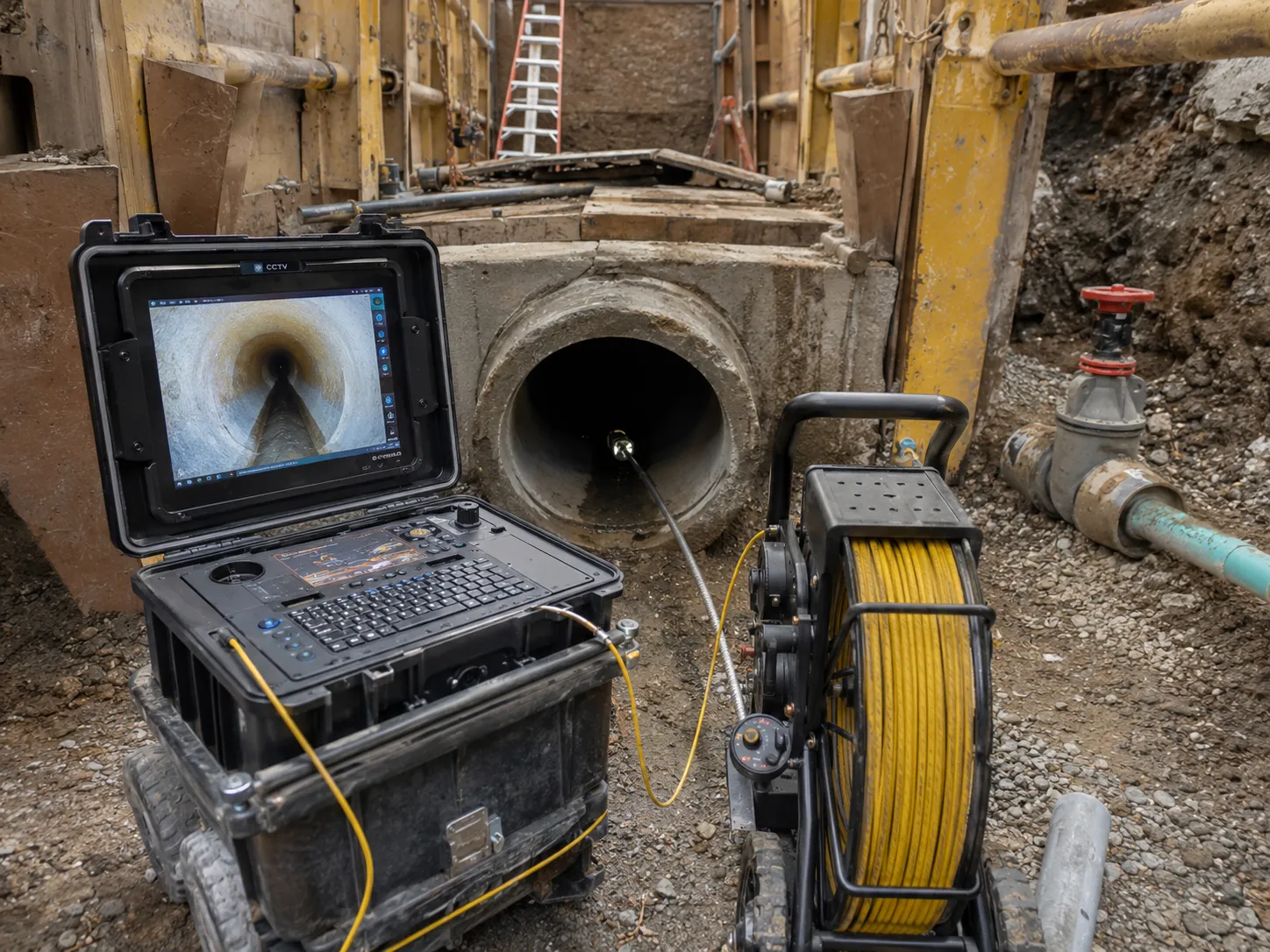Completed CCTV Sewer Inspection installation in Aurora by Harrowgate Group