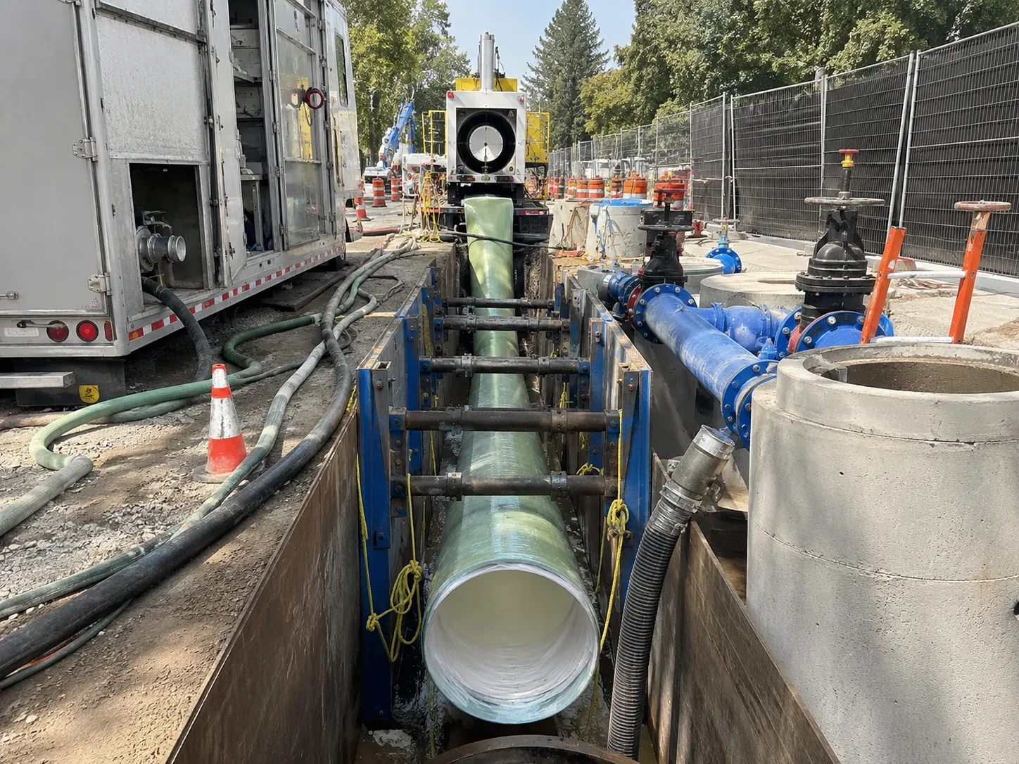 CIPP Pipe Lining in Mississauga being built and completed on site by Harrowgate Group