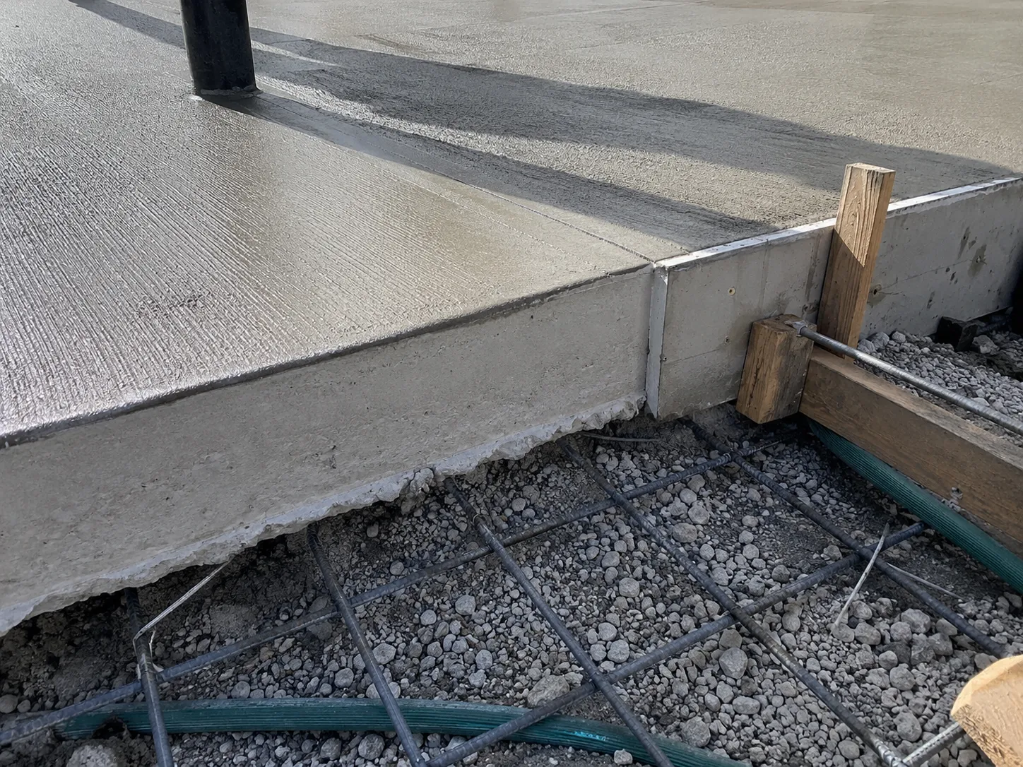 Commercial Concrete Patios and Landings in Ajax being built and completed on site by Harrowgate Group