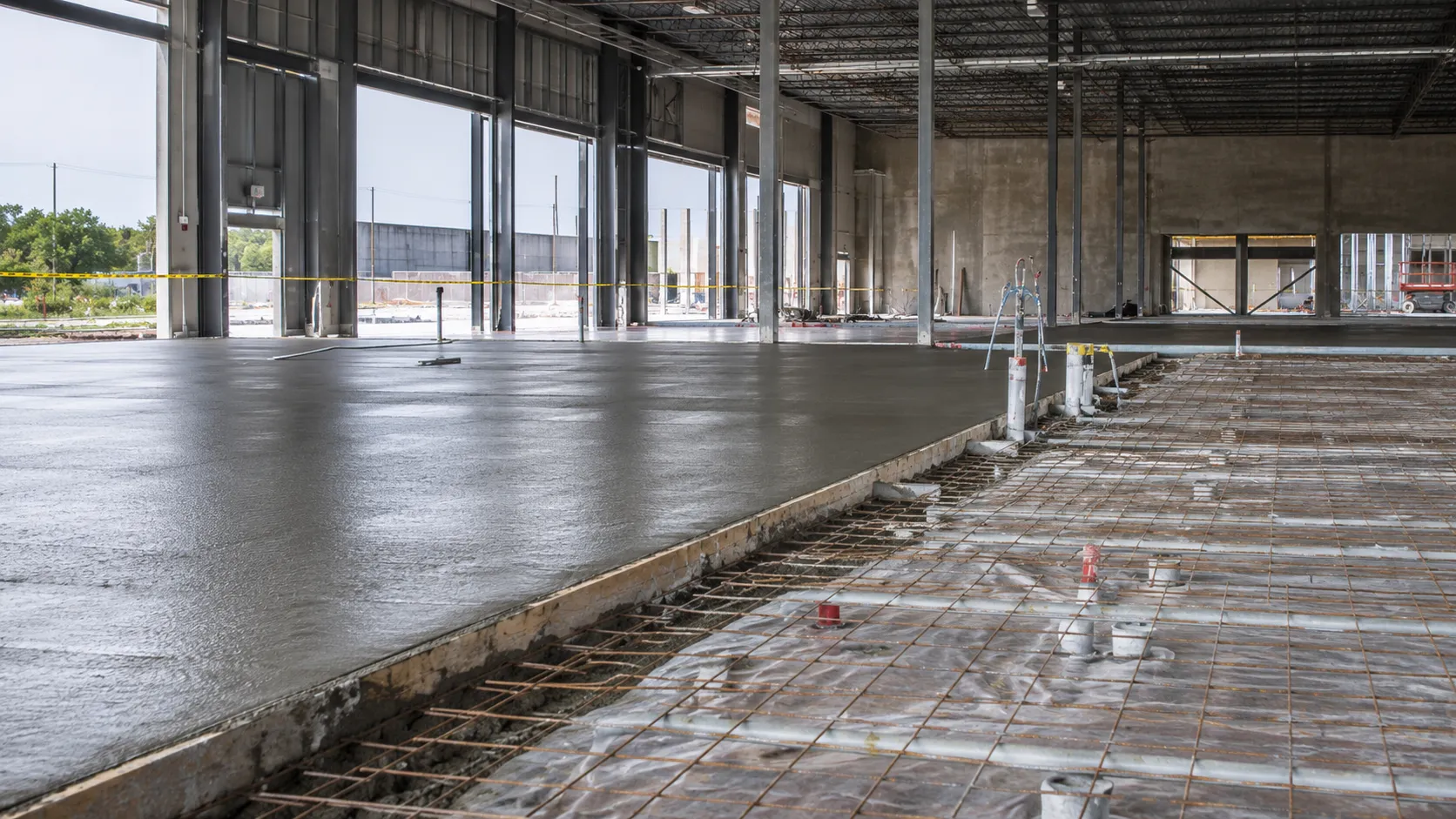 Commercial Concrete Slabs in Markham, Ontario, self-performed and completed by Harrowgate Group