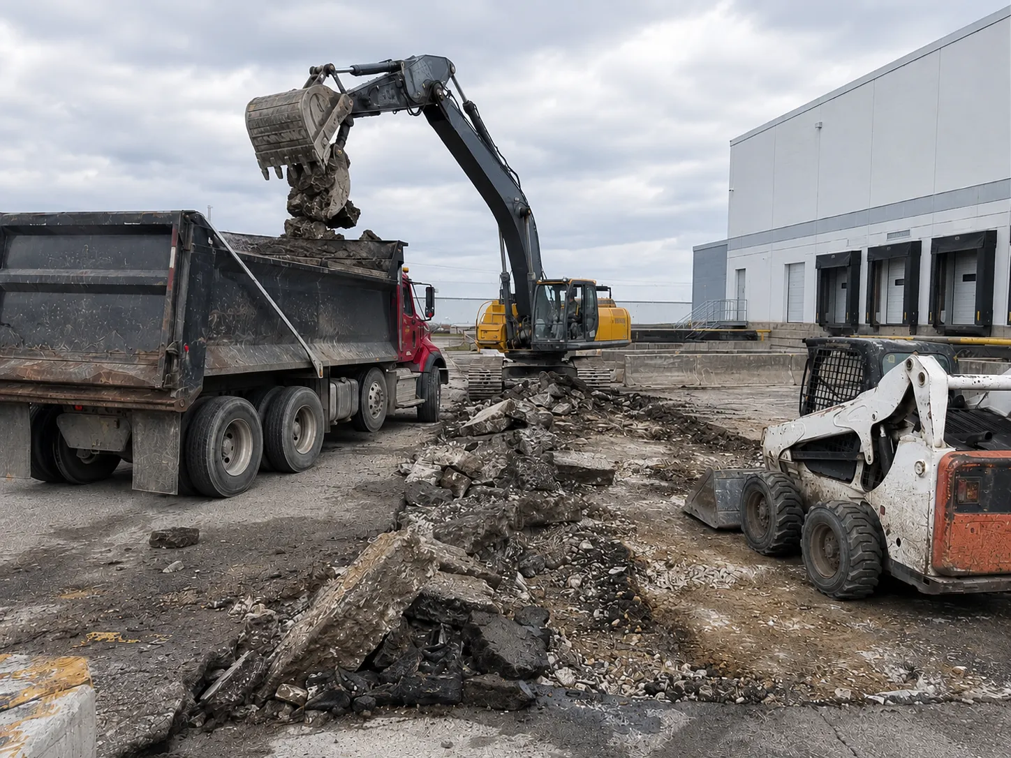Completed Concrete and Asphalt Removal installation in Oakville by Harrowgate Group