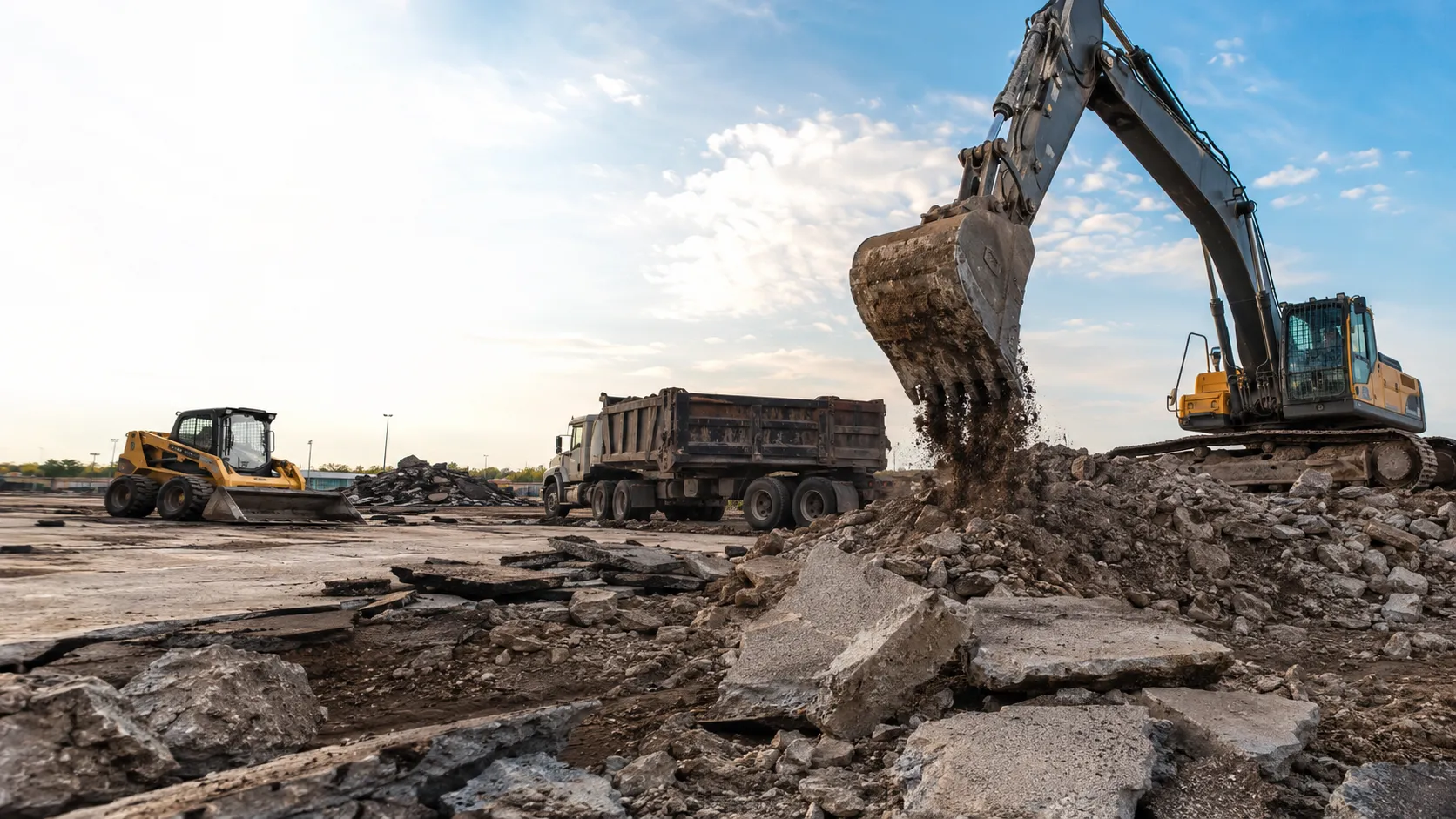 Concrete and Asphalt Removal in Oakville, Ontario, self-performed and completed by Harrowgate Group
