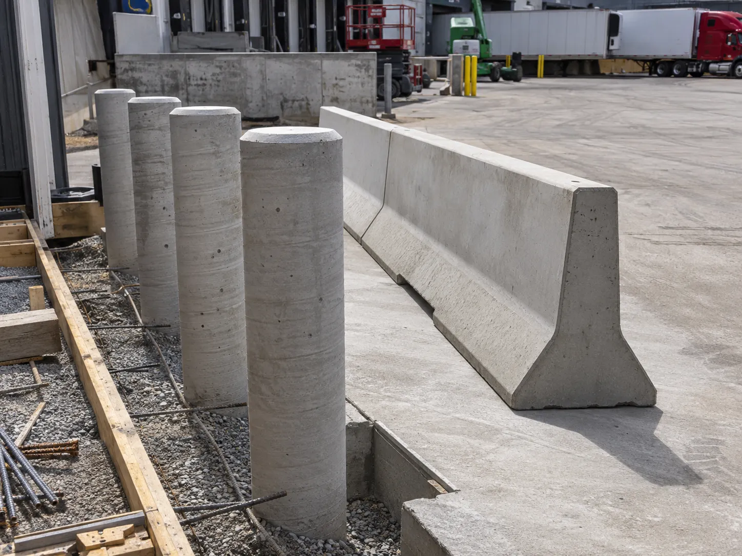 Completed Concrete Barriers and Bollards installation in Markham by Harrowgate Group