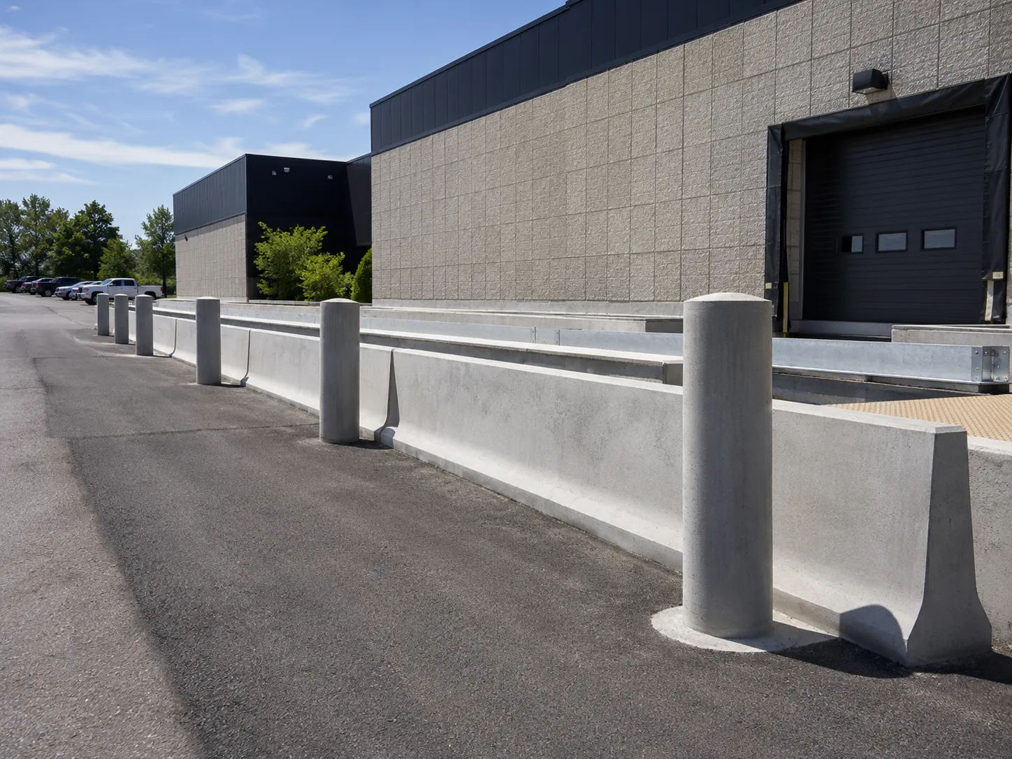 Where concrete barriers and bollards are needed in Markham for Concrete Barriers and Bollards in Markham