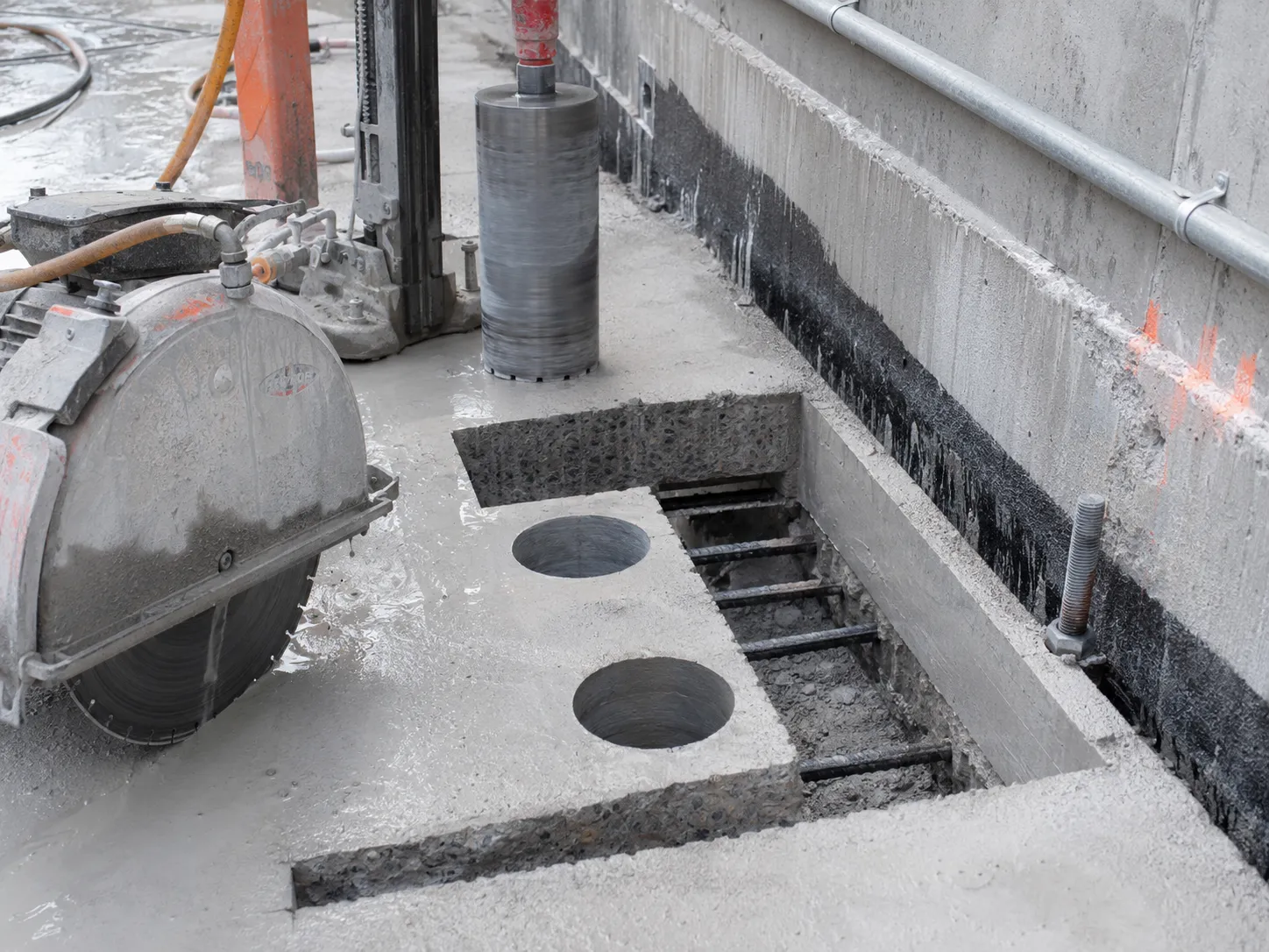 Concrete Cutting and Coring in Kitchener being built and completed on site by Harrowgate Group