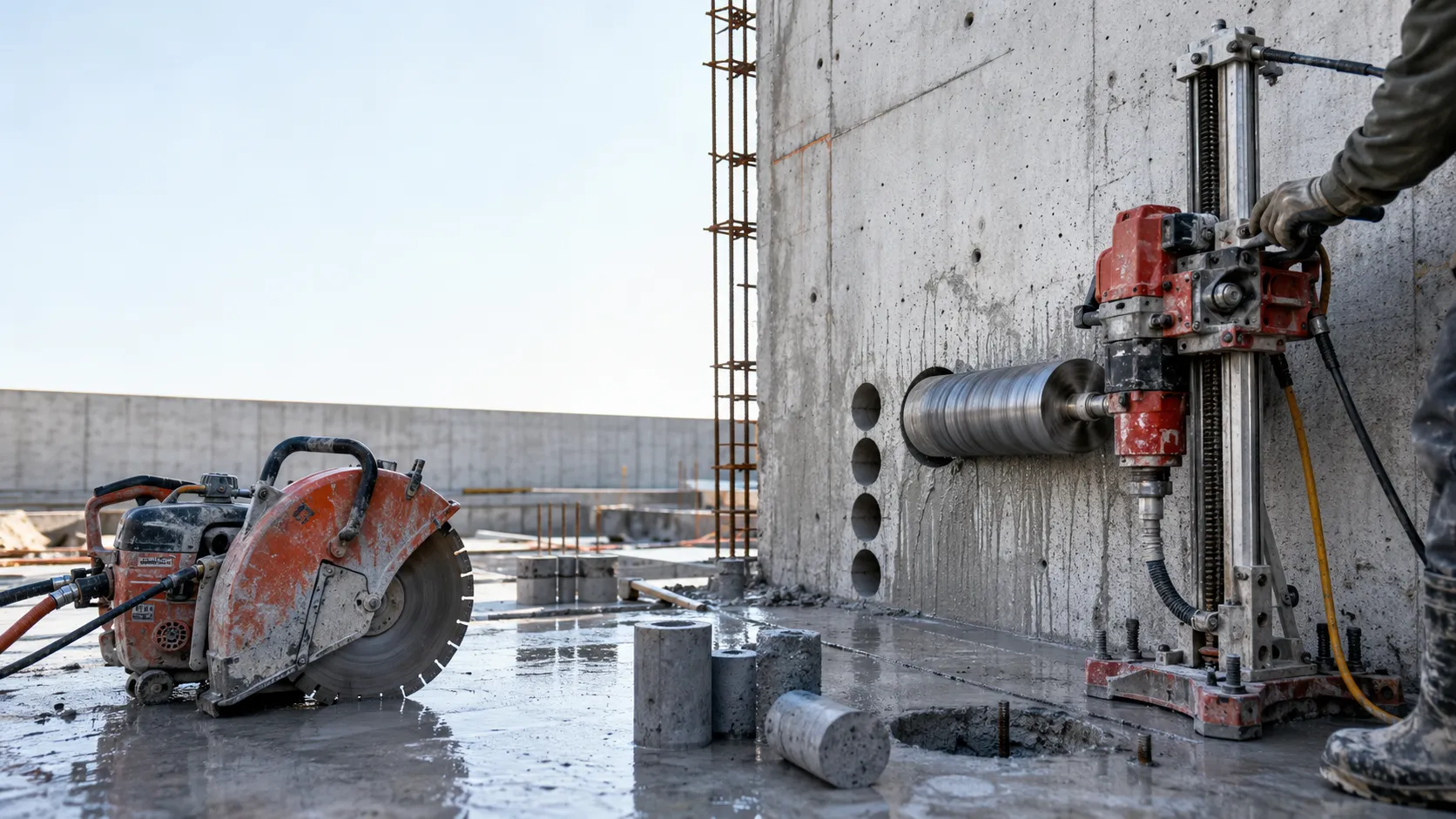 Concrete Cutting and Coring in Kitchener, Ontario, self-performed and completed by Harrowgate Group