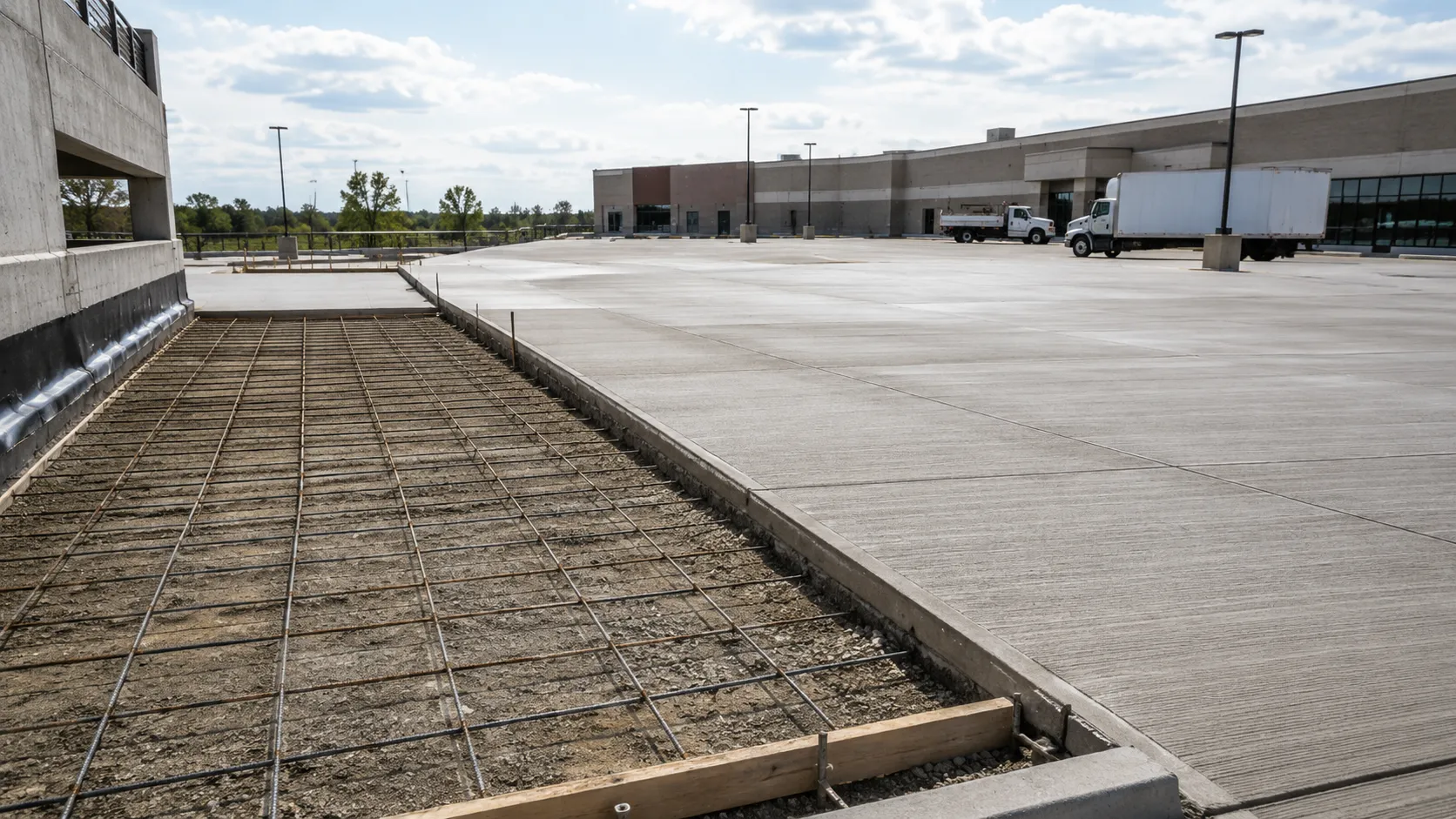 Concrete Parking Lots in Caledon, Ontario, self-performed and completed by Harrowgate Group