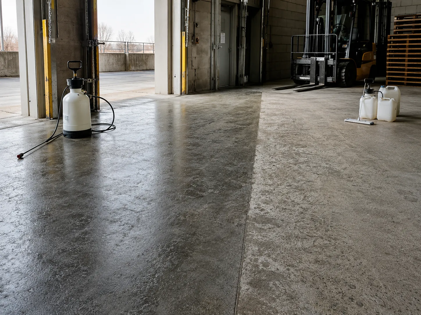 Completed Concrete Sealing and Densifying installation in Waterloo by Harrowgate Group