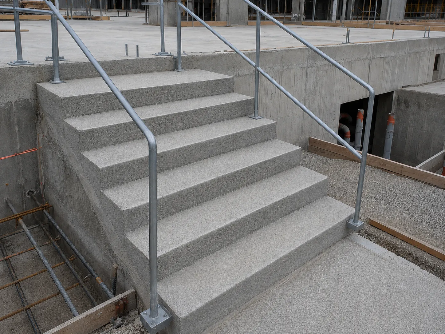 Concrete Steps and Stairs in Markham being built and completed on site by Harrowgate Group
