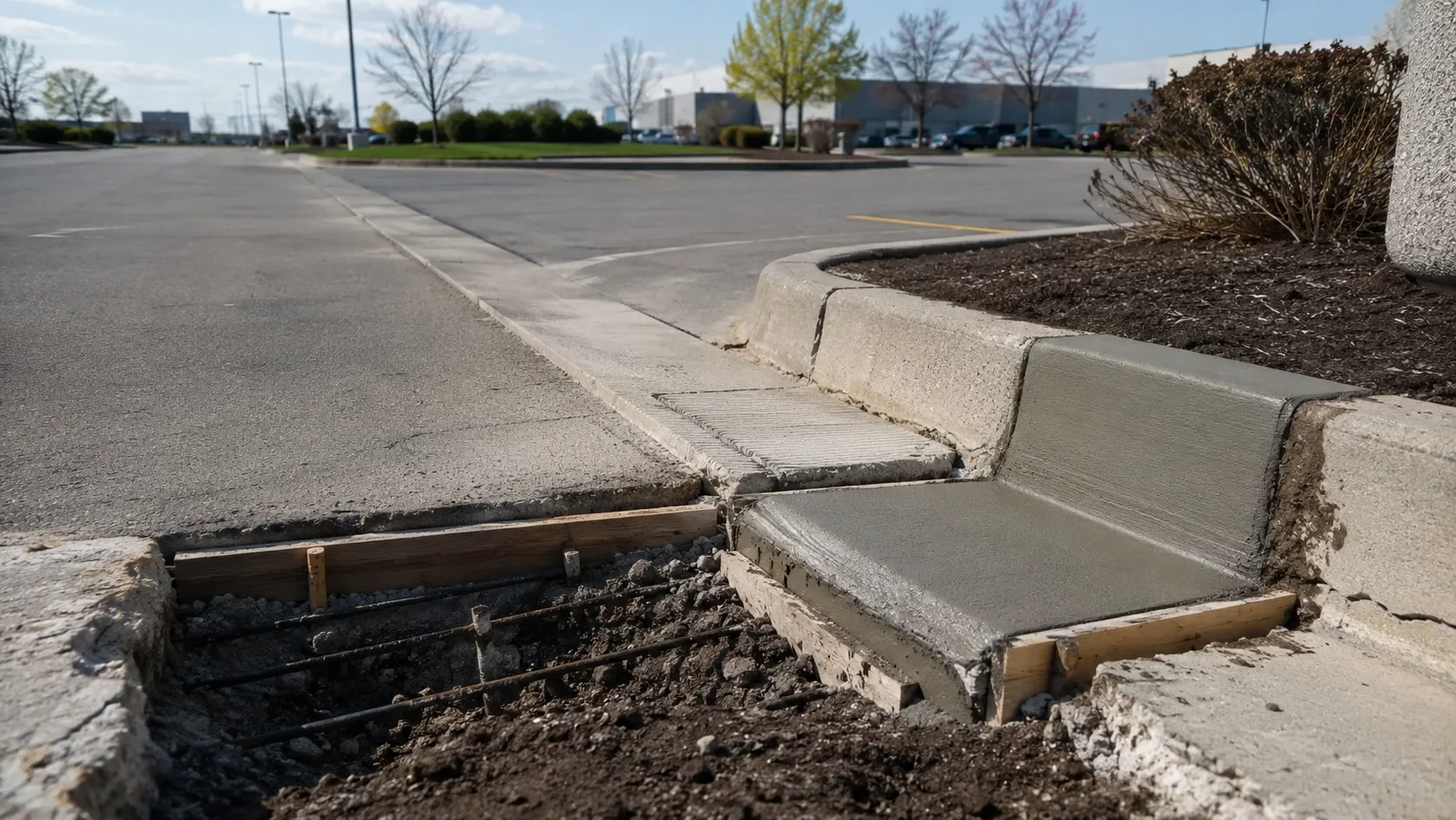 Curb Repair, self-performed and completed by Harrowgate Group