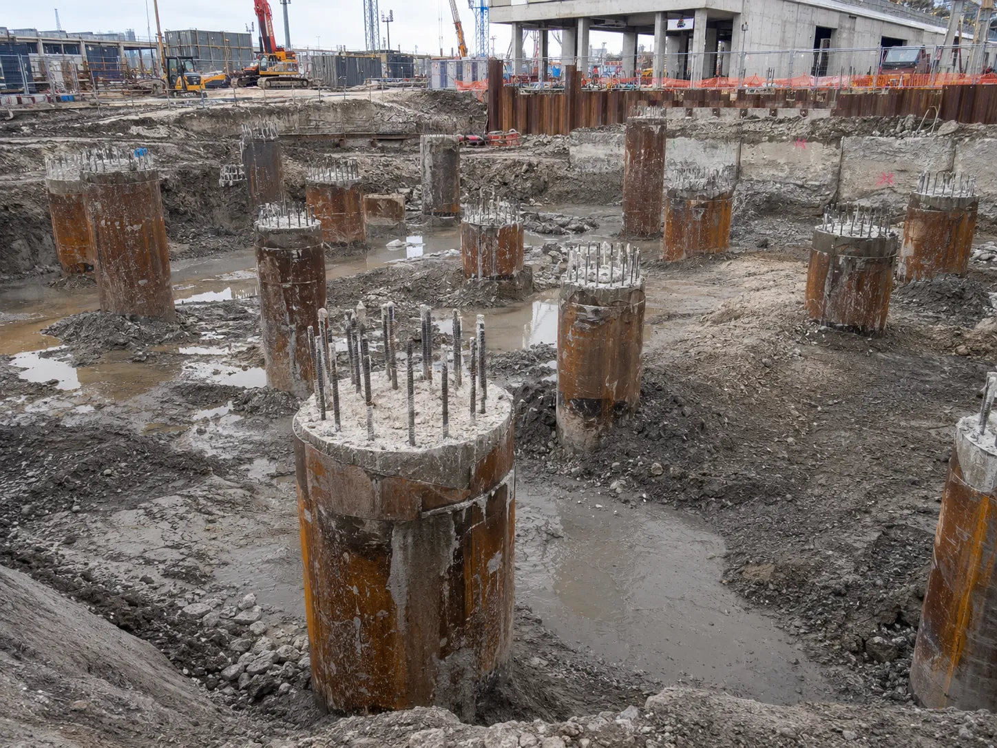 Completed Deep Foundation Piling installation in Brampton by Harrowgate Group