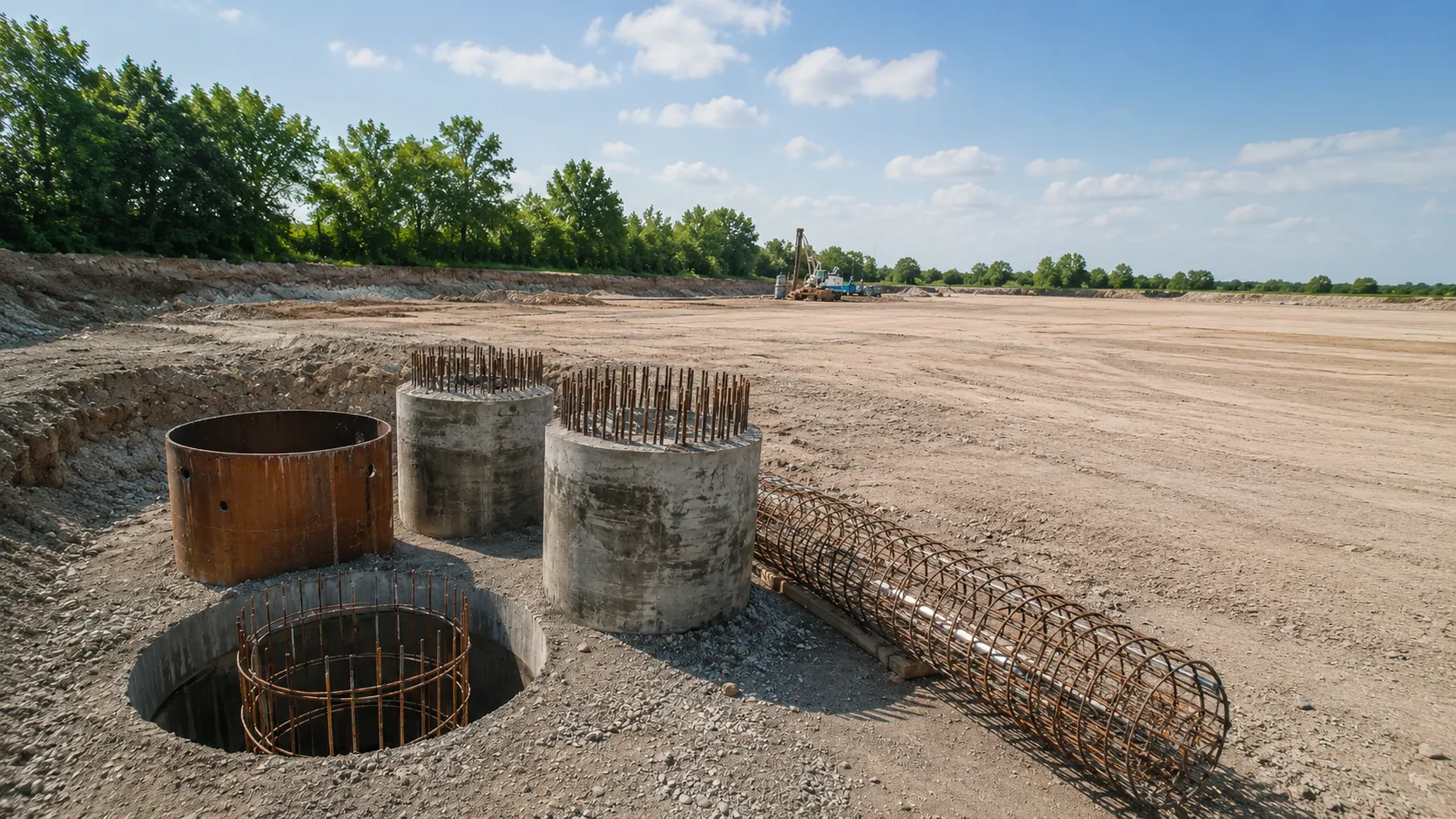 Deep Foundations and Caissons in Markham, Ontario, self-performed and completed by Harrowgate Group