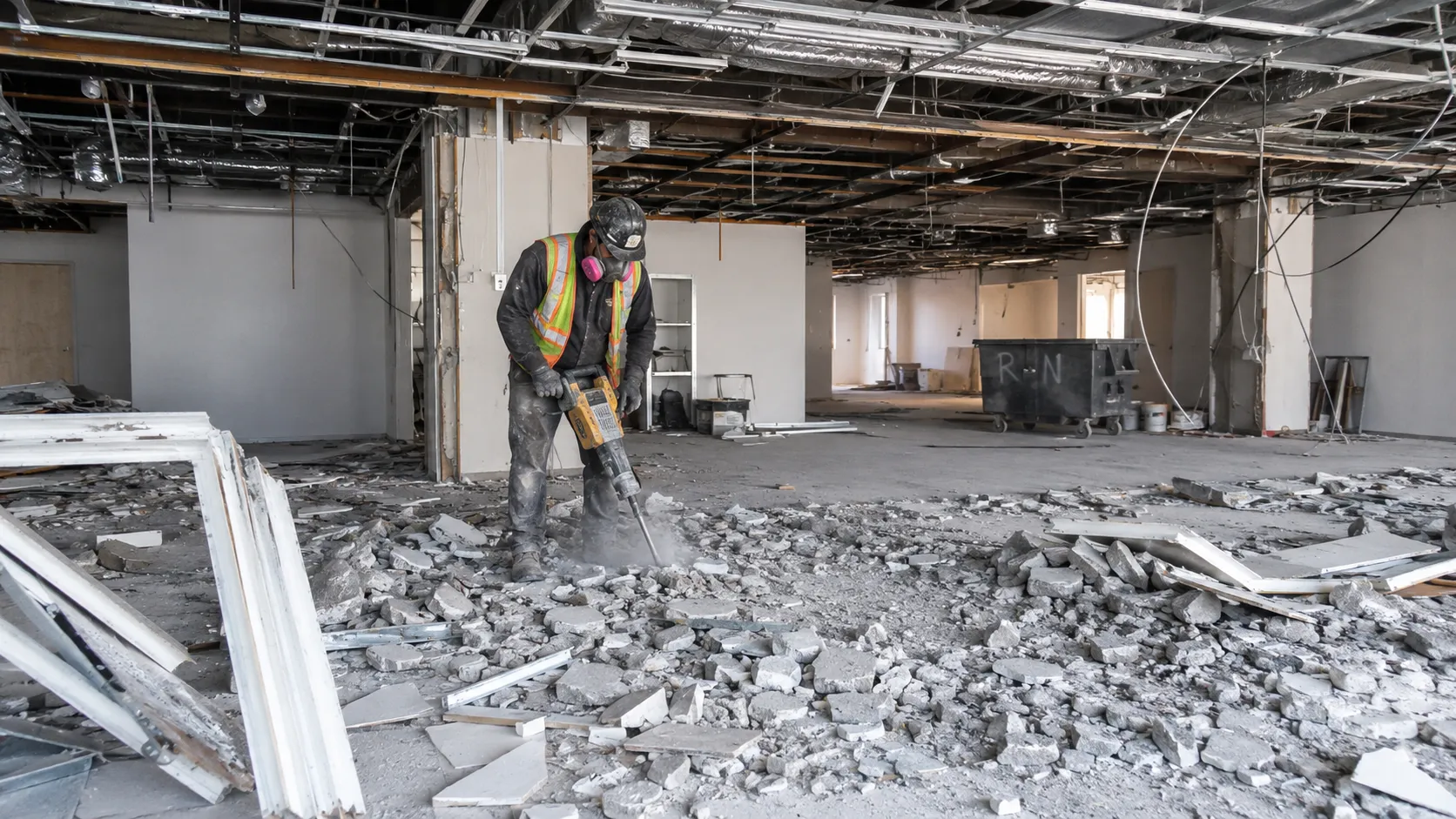 Demolition in Niagara Falls, Ontario, self-performed and completed by Harrowgate Group