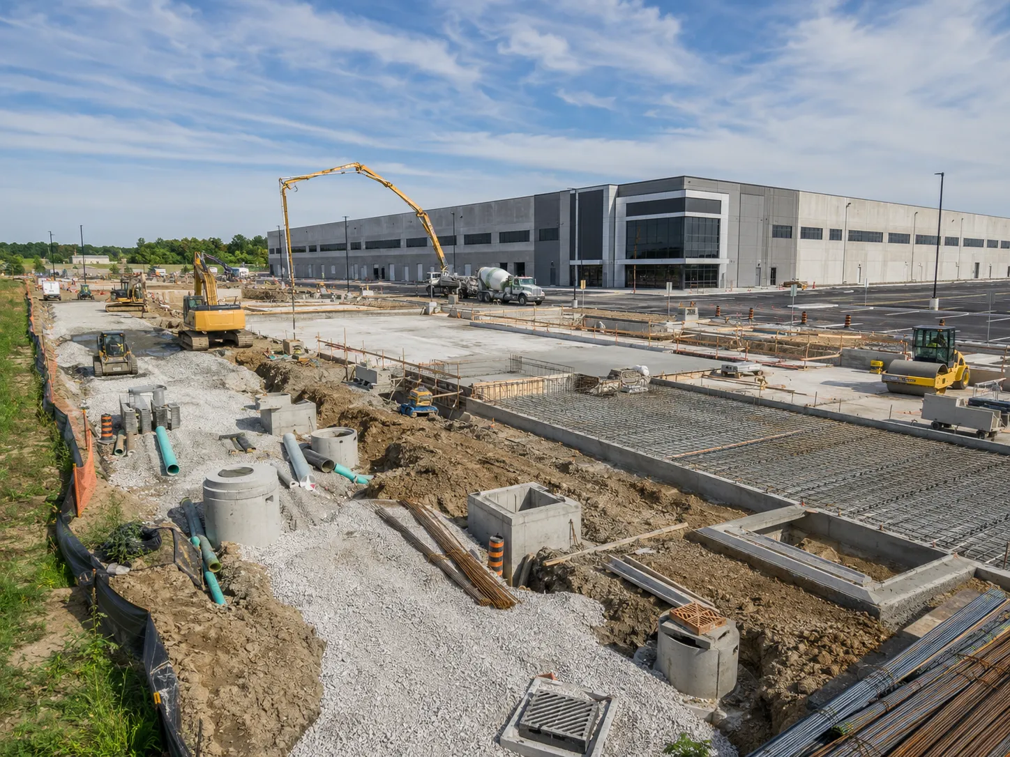 Design-Build Concrete and Civil in Kitchener, Ontario, self-performed and completed by Harrowgate Group