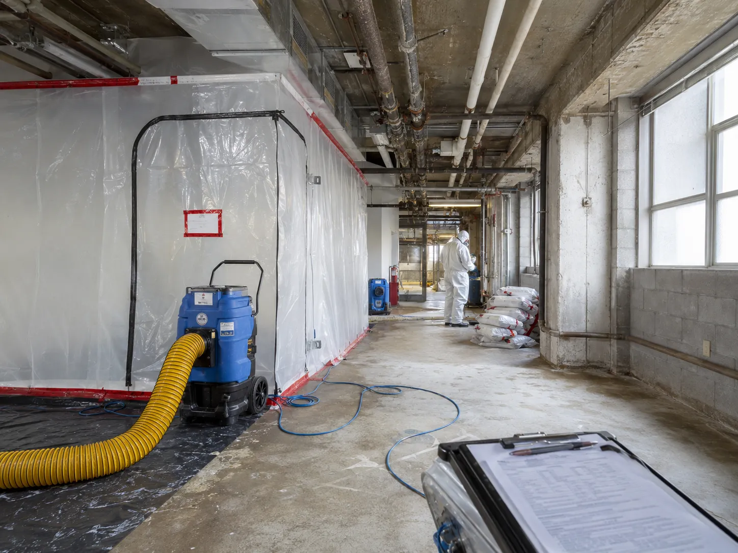 Completed Designated Substance Abatement installation in Aurora by Harrowgate Group