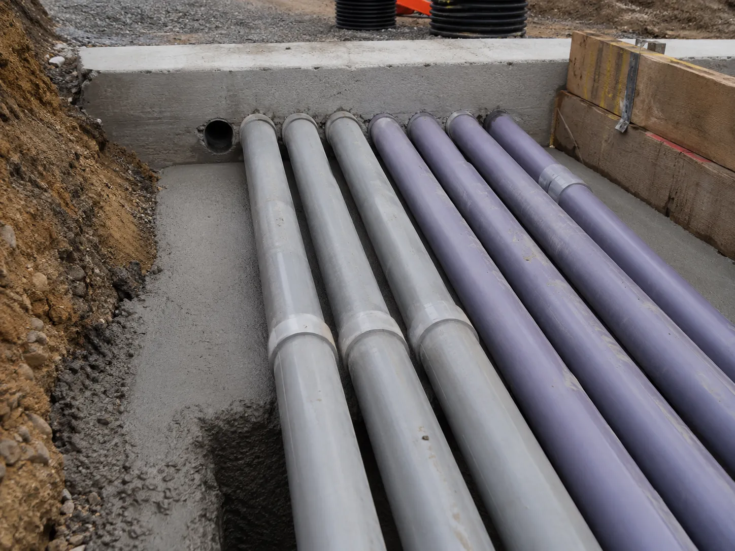 Electrical Duct Bank and Underground Conduit in Brampton being built and completed on site by Harrowgate Group