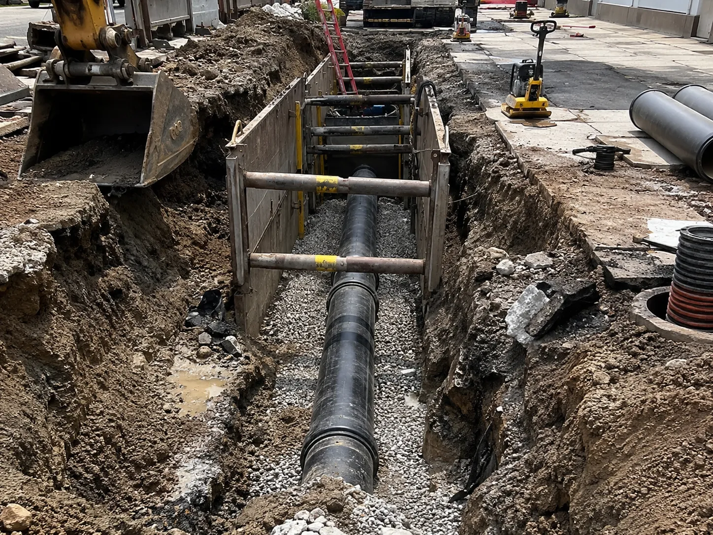 Completed Emergency Sewer Repair installation in Markham by Harrowgate Group