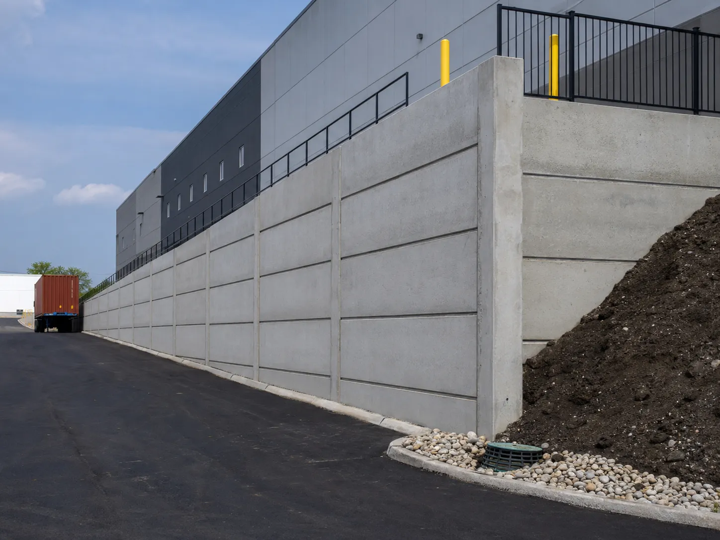 Completed Engineered Retaining Walls installation in Aurora by Harrowgate Group