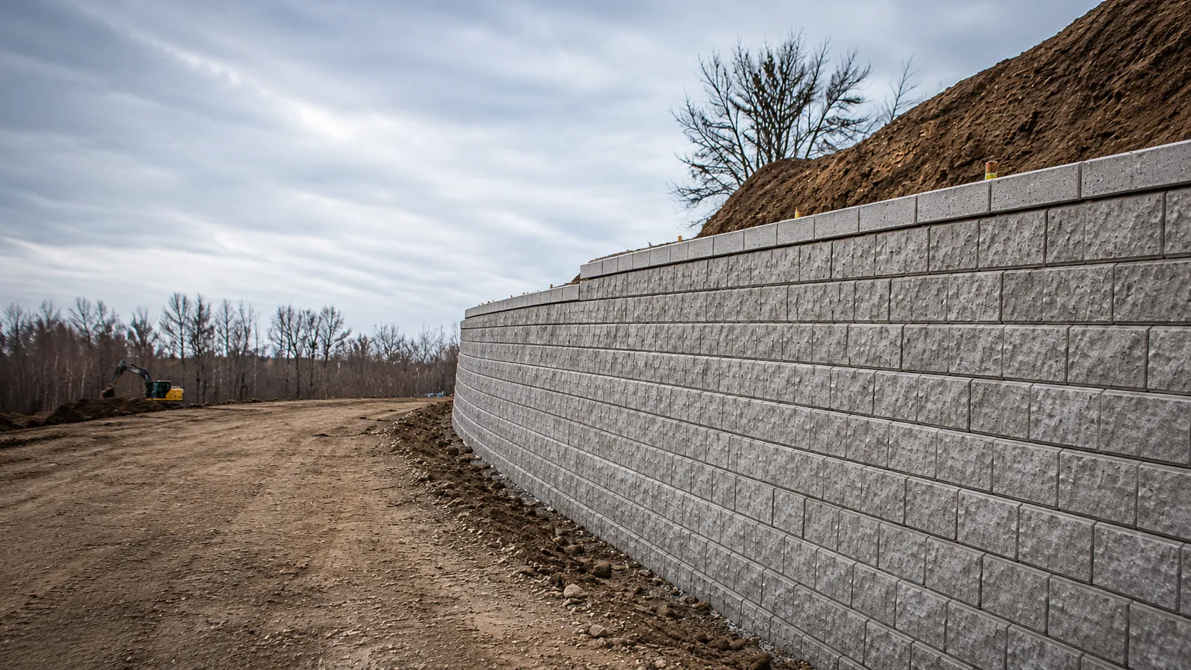 Engineered Retaining Walls in Aurora, Ontario, self-performed and completed by Harrowgate Group