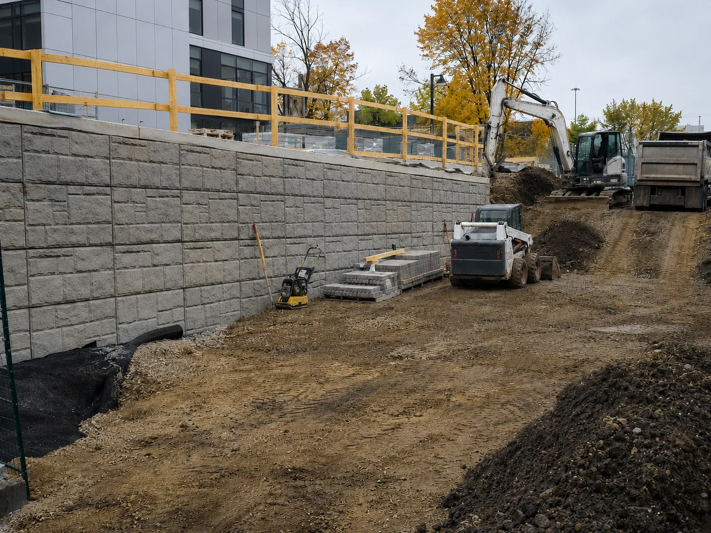 The Aurora market for engineered retaining walls for Engineered Retaining Walls in Aurora