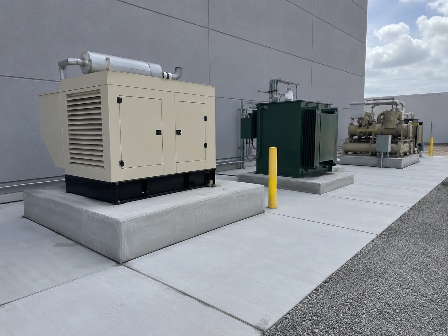 Completed Equipment Pads and Machine Bases installation by Harrowgate Group