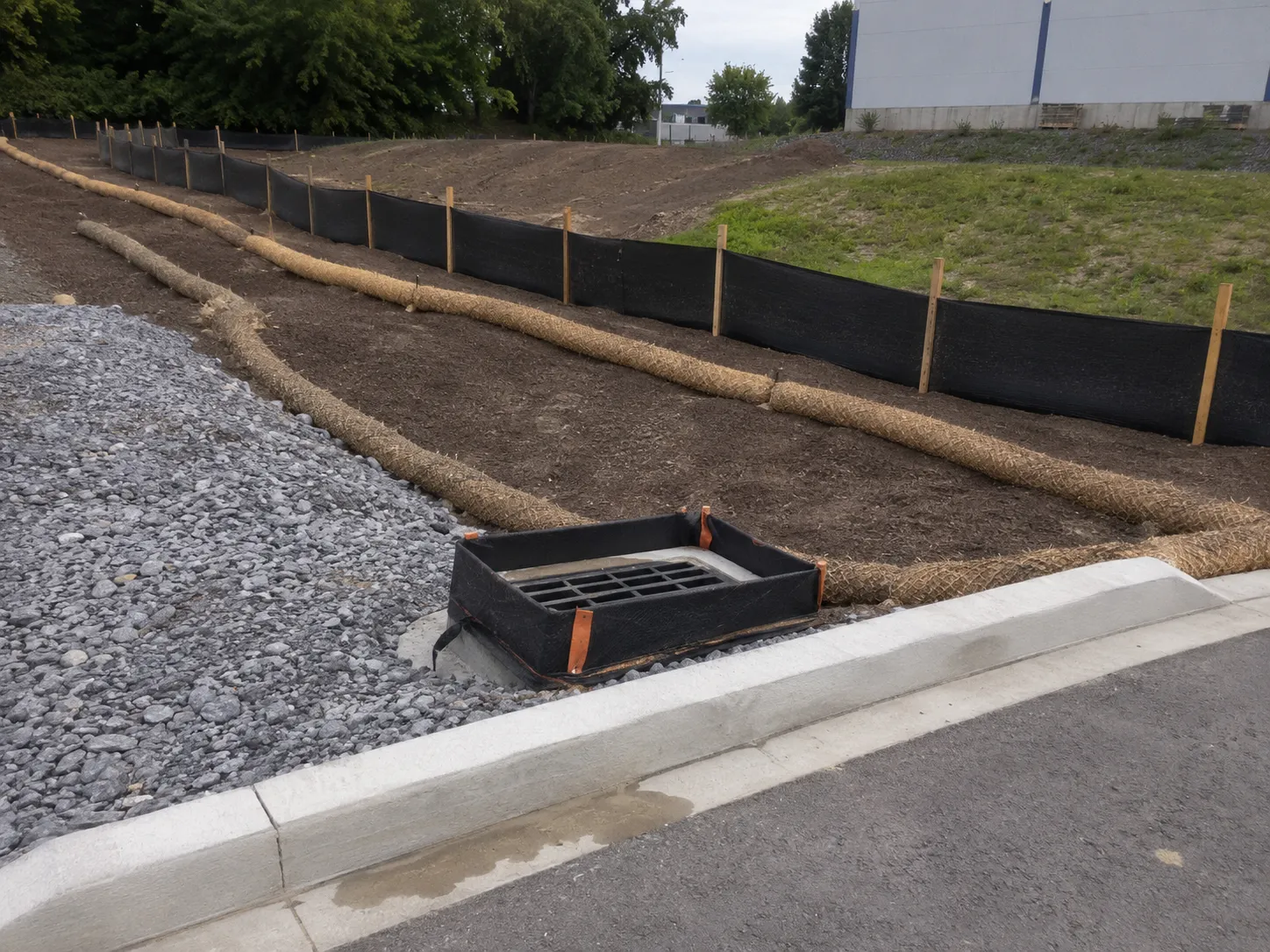 Completed Erosion and Sediment Control installation by Harrowgate Group