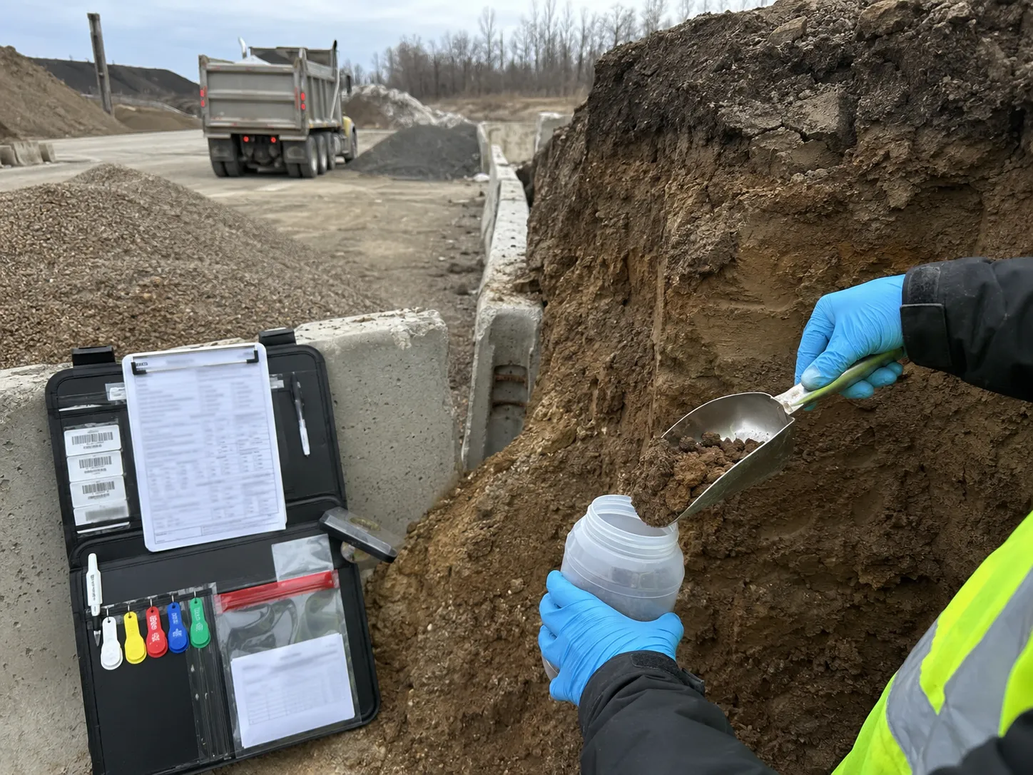 Excess Soil Management being built and completed on site by Harrowgate Group