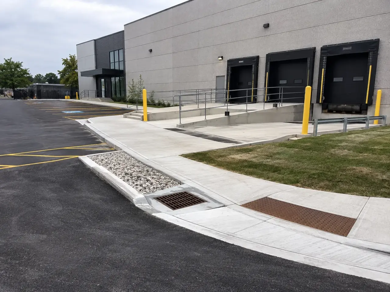 Completed Commercial Snow Removal installation by Harrowgate Group
