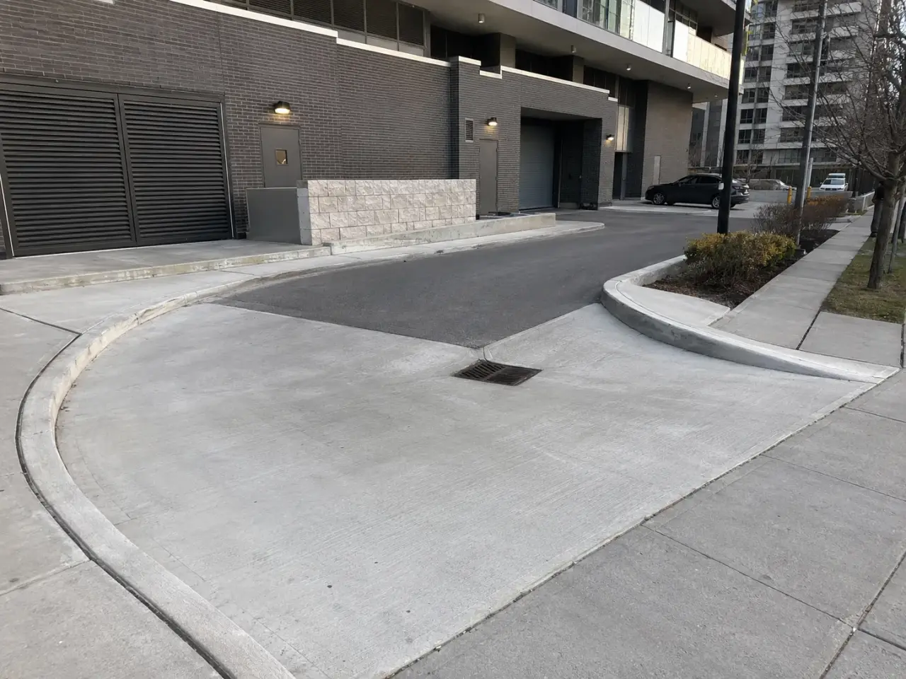 Completed Condo Snow Removal installation by Harrowgate Group