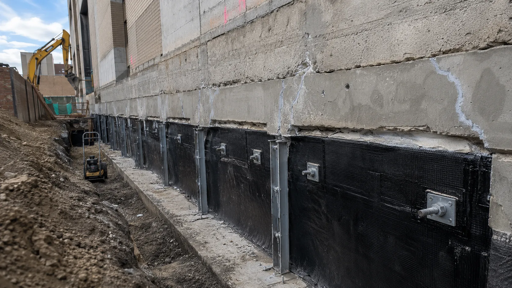 Foundation Repair in Markham, Ontario, self-performed and completed by Harrowgate Group