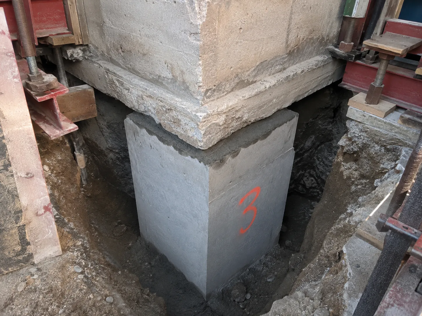 Foundation Underpinning being built and completed on site by Harrowgate Group
