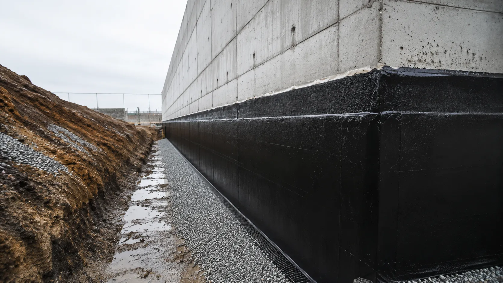 Foundation Waterproofing in Kitchener, Ontario, self-performed and completed by Harrowgate Group