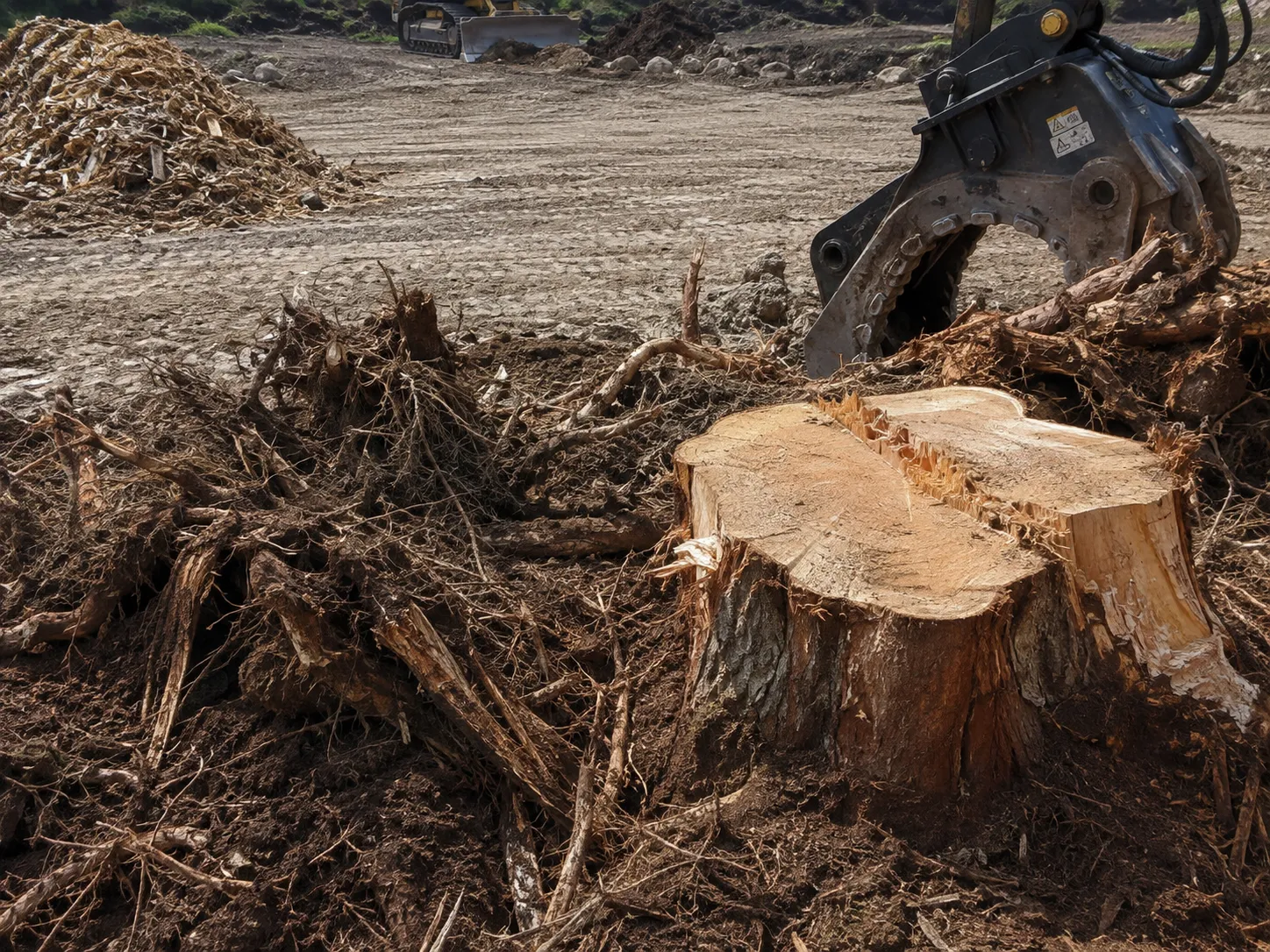 Grubbing and Root Removal being built and completed on site by Harrowgate Group