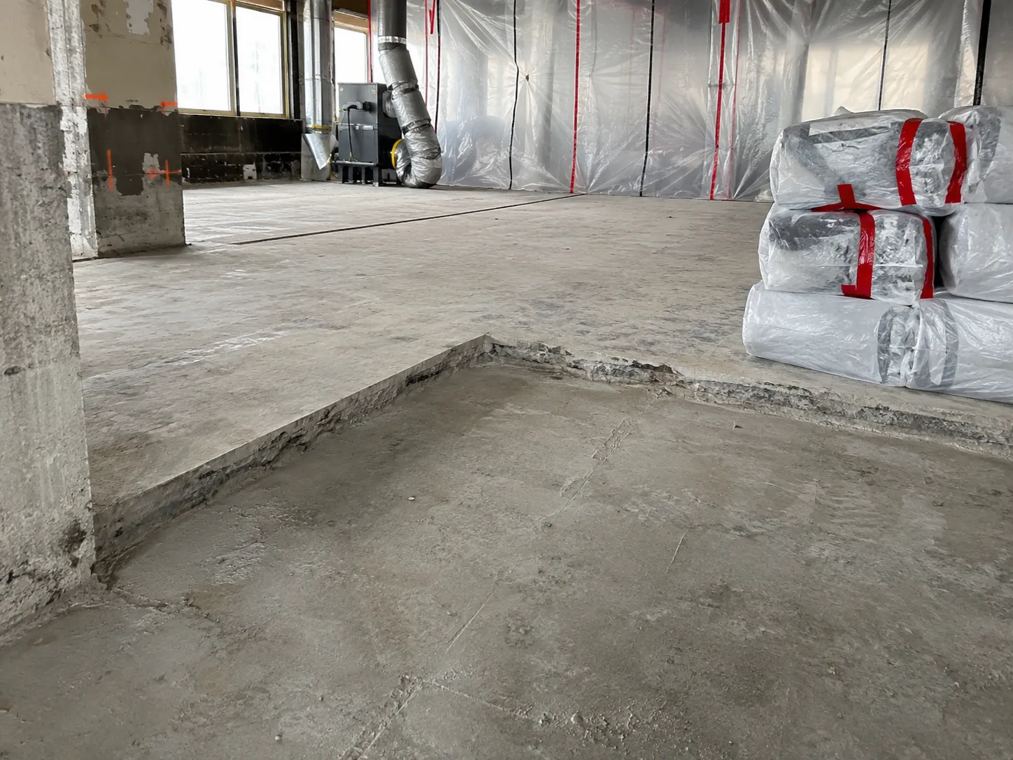 Hazardous Materials Abatement being built and completed on site by Harrowgate Group
