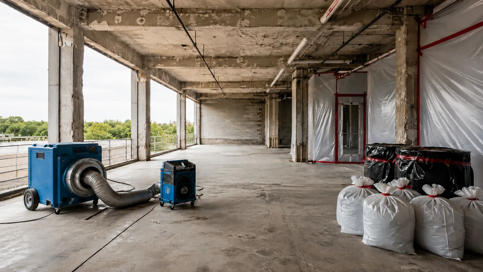 Hazardous Materials Abatement, self-performed and completed by Harrowgate Group