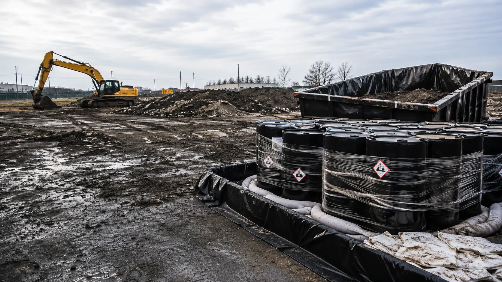 Hazardous Waste Removal in Kitchener, Ontario, self-performed and completed by Harrowgate Group