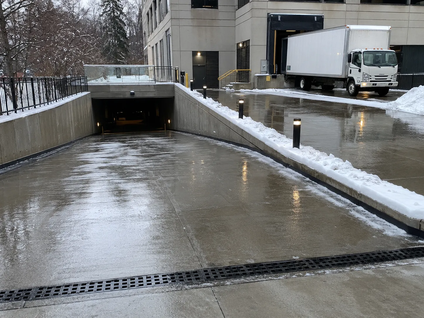 Completed Heated Ramps and Snowmelt Systems installation in Aurora by Harrowgate Group