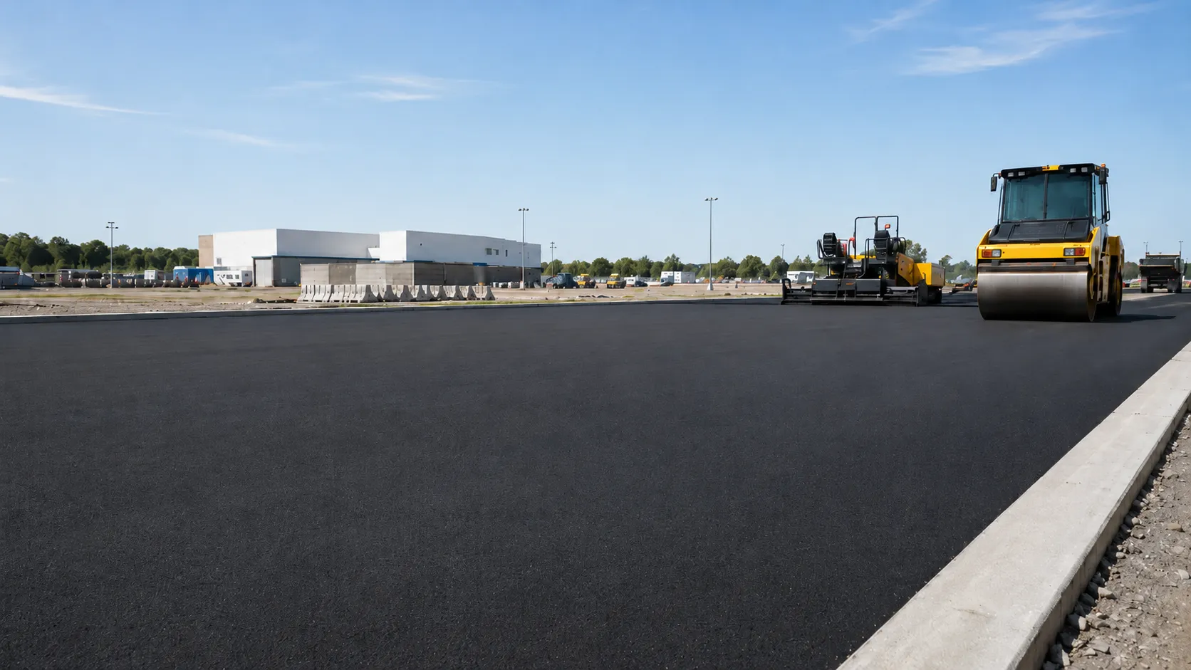 Heavy Civil Outdoor Paving in Cambridge, Ontario, self-performed and completed by Harrowgate Group